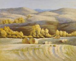 Sunrise Hay Fields, Late September